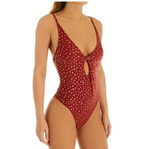 HOT WATER Birthday One Piece Bathing Suit Size M